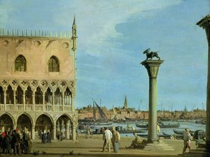 La Piazzetta di San Marco guardando a sud, Venezia da Giovanni Antonio Canal